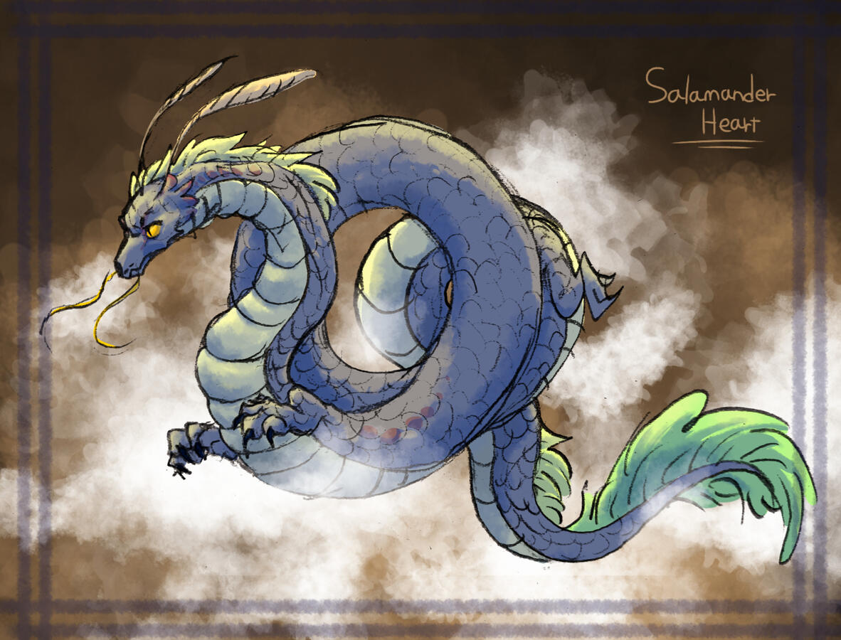 dragon of silver scales