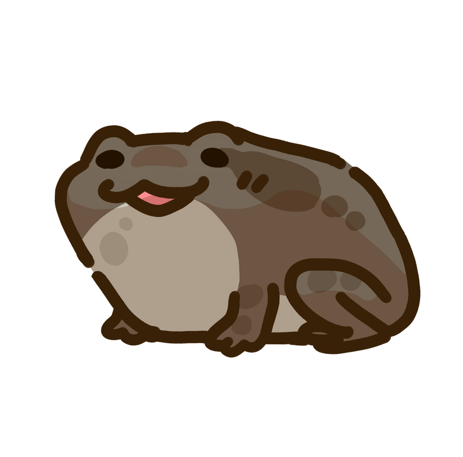 round frog sticker